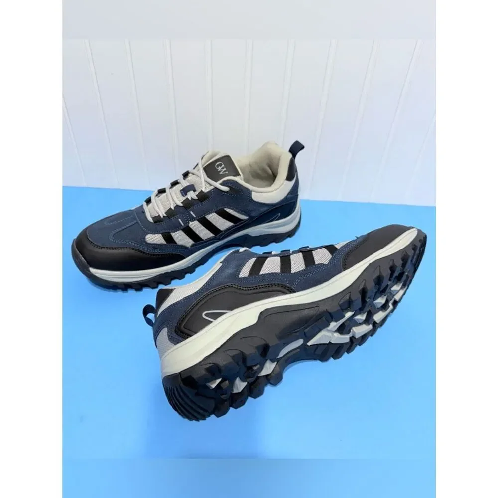 G-West Men's Navy and Gray Sneakers Size 12
